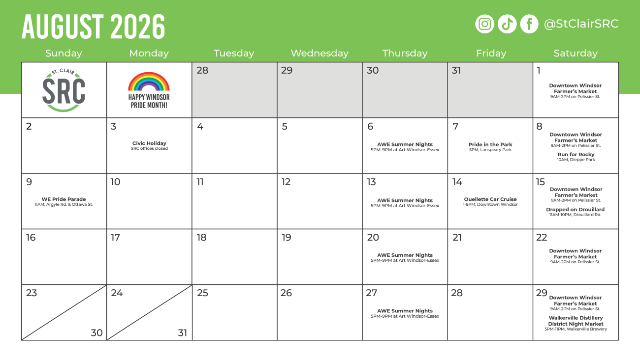 August 2026 Calendar