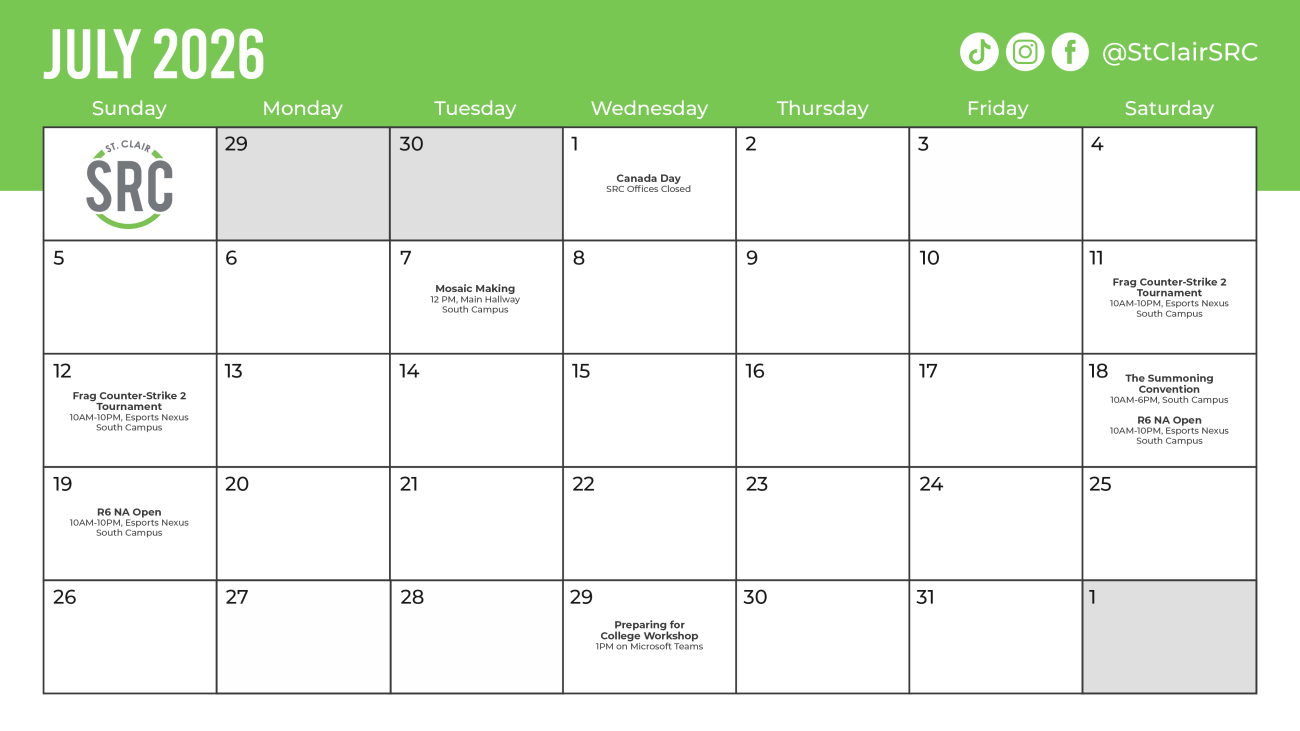 July 2026 Calendar