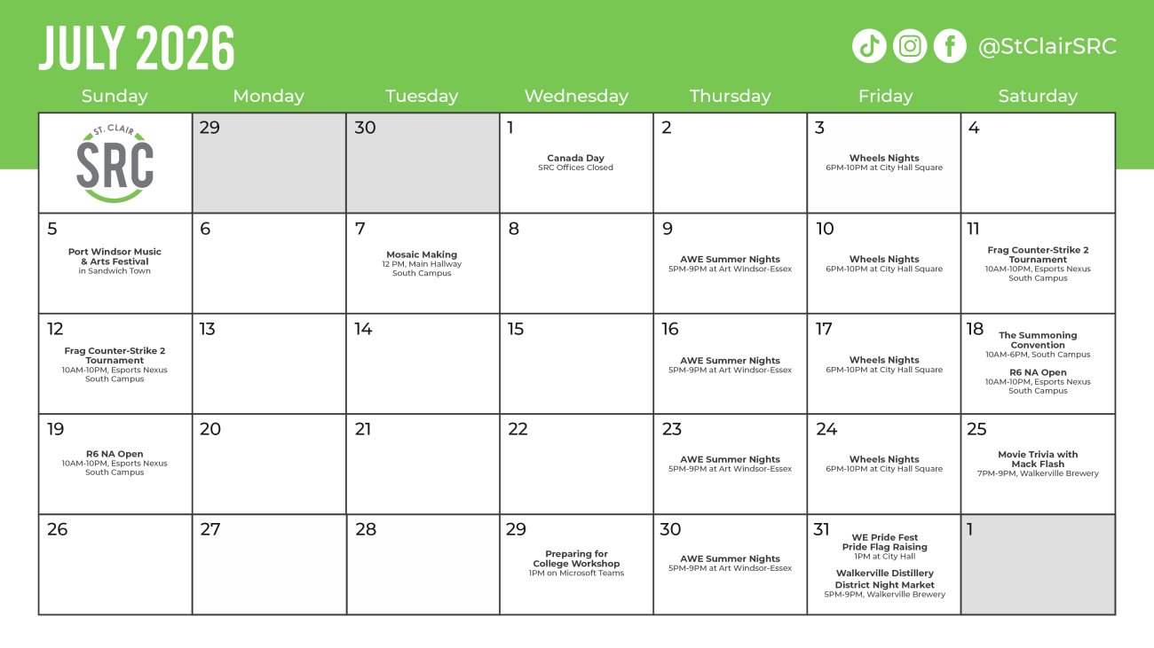 July 2026 Calendar