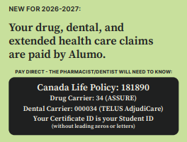 domestic student health plan card