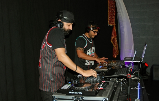 A pair of DJs from Diwalloween 