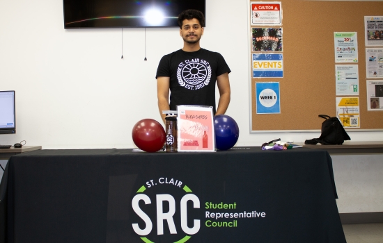 Student Liaison Kunal Jamwal at his event