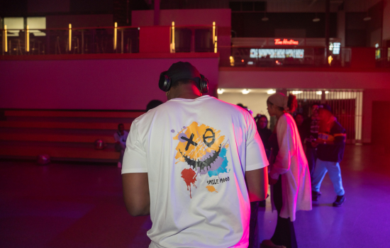 Students enjoy the party