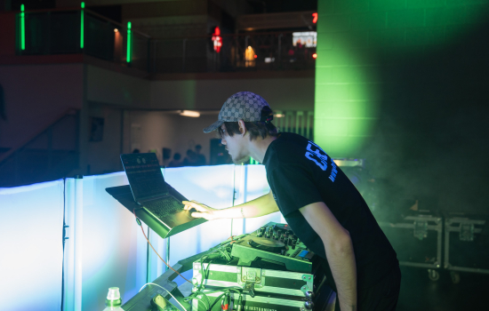 DJ performs in the SLC