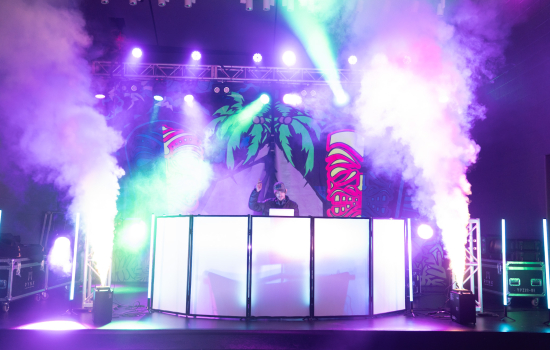 Glow All Out stage setup