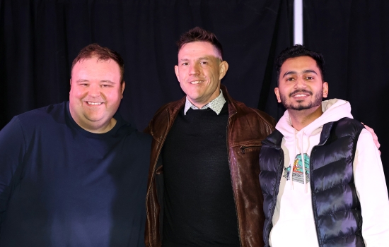 The judges pose for a photo