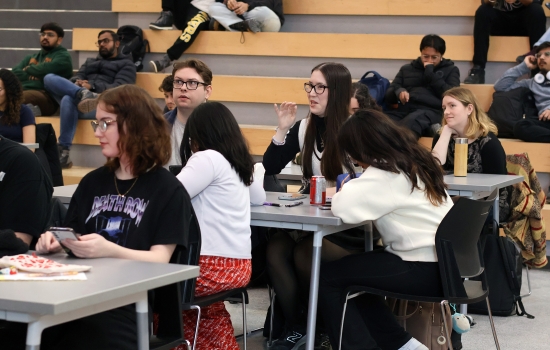 Students in the SLC playing Sexy Bingo