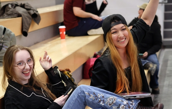 Students in the SLC playing Sexy Bingo
