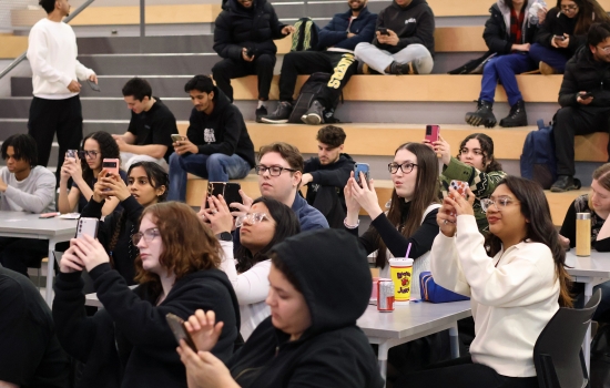 Students in the SLC playing Sexy Bingo