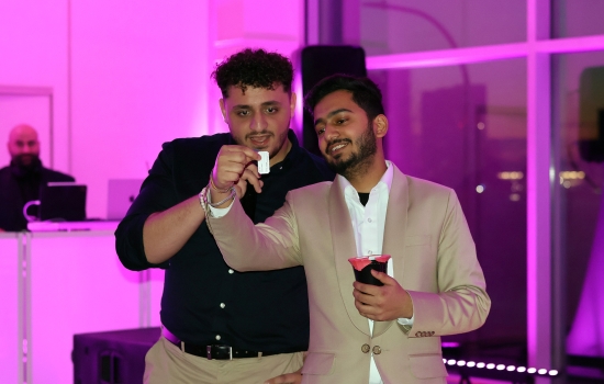 Ali and Rishi announce a raffle winner