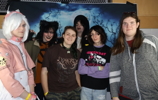 a group of partygoers