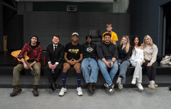 Saints Got Talent contestants pose with the SRC Board