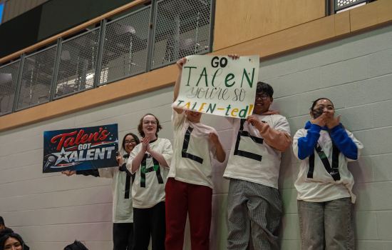 Talen's cheering section