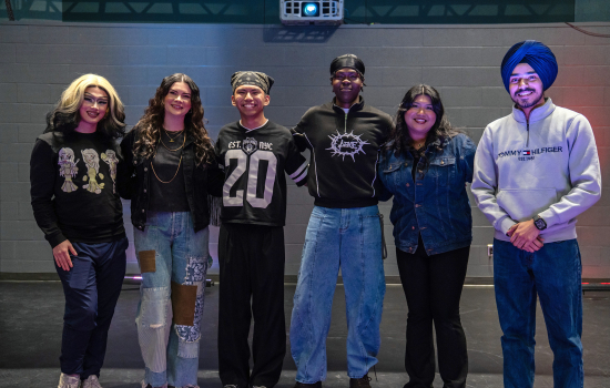 All winners pose with the judges