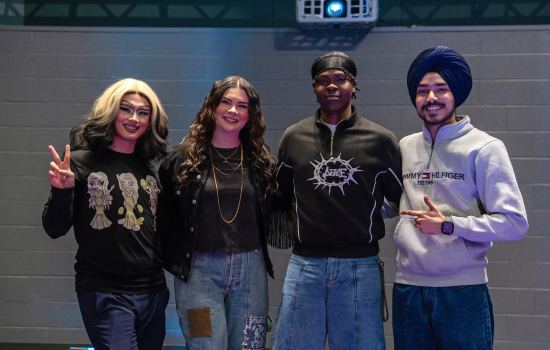 3rd place winner poses with the judges