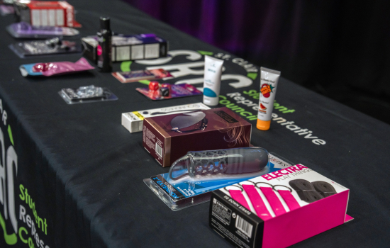 Sexy prizes laid out on the table