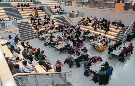 An SLC full of students ready for Sexy Bingo 