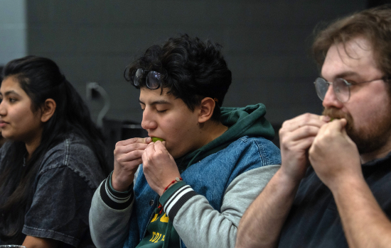 Students take on the sour lime challenge