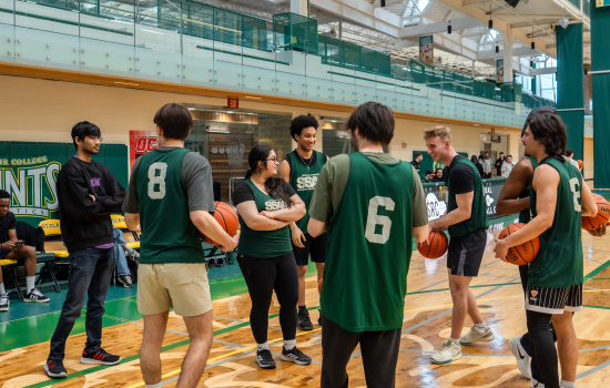 Team SRC gathers in the classic gym