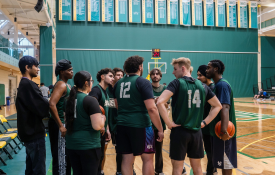 Team SRC gathers in the classic gym