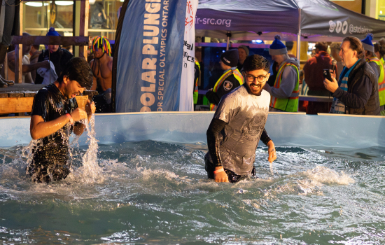 SRC VP and student staff take the plunge