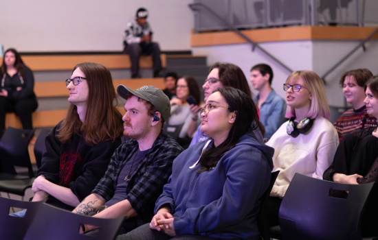 The audience enjoys the show in the SLC