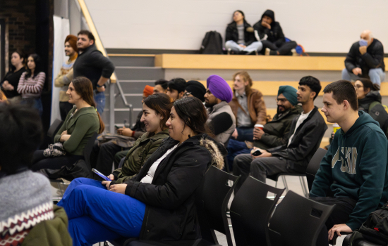 Audience at the magic show in the SLC