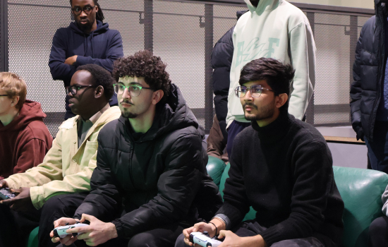 Students play FIFA in the Nexus