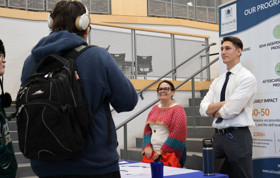 Organizations speak with students in the SLC
