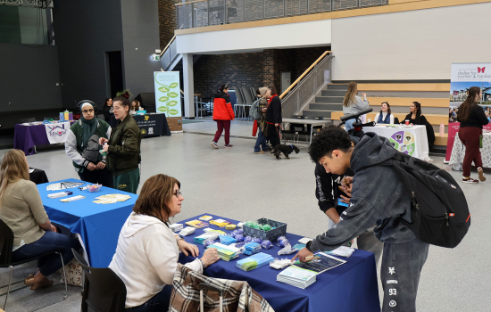 Organizations speak with students in the SLC