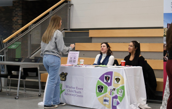 Organizations speak with students in the SLC