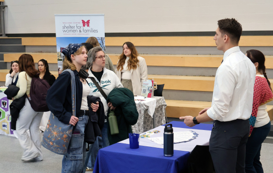 Organizations speak with students in the SLC