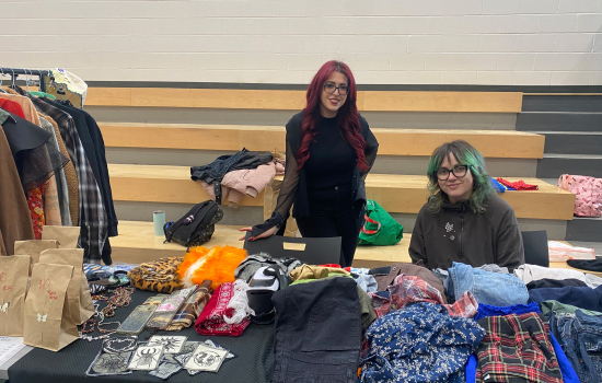 Fashion Club members at their booth