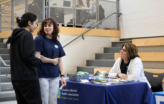 Organizations speak with students in the SLC