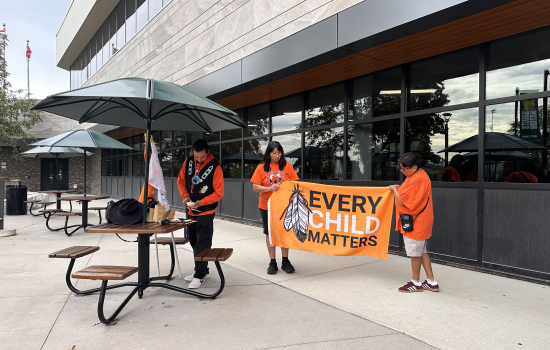 Every Child Matters flag raising at St. Clair College