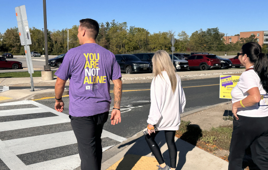 Participants of the Suicide Awareness Month Community Walk