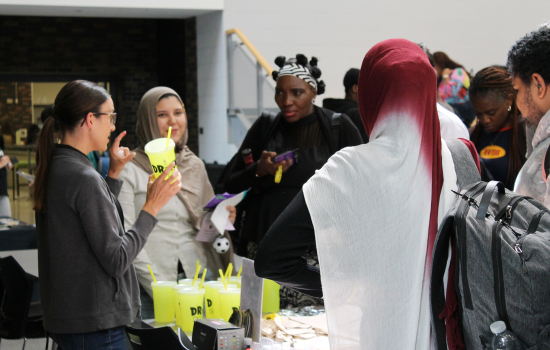 students learn about src clubs in the slc